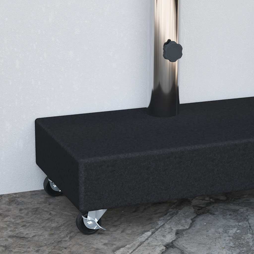 Base para guarda-sol 45x25x8 cm granito preto