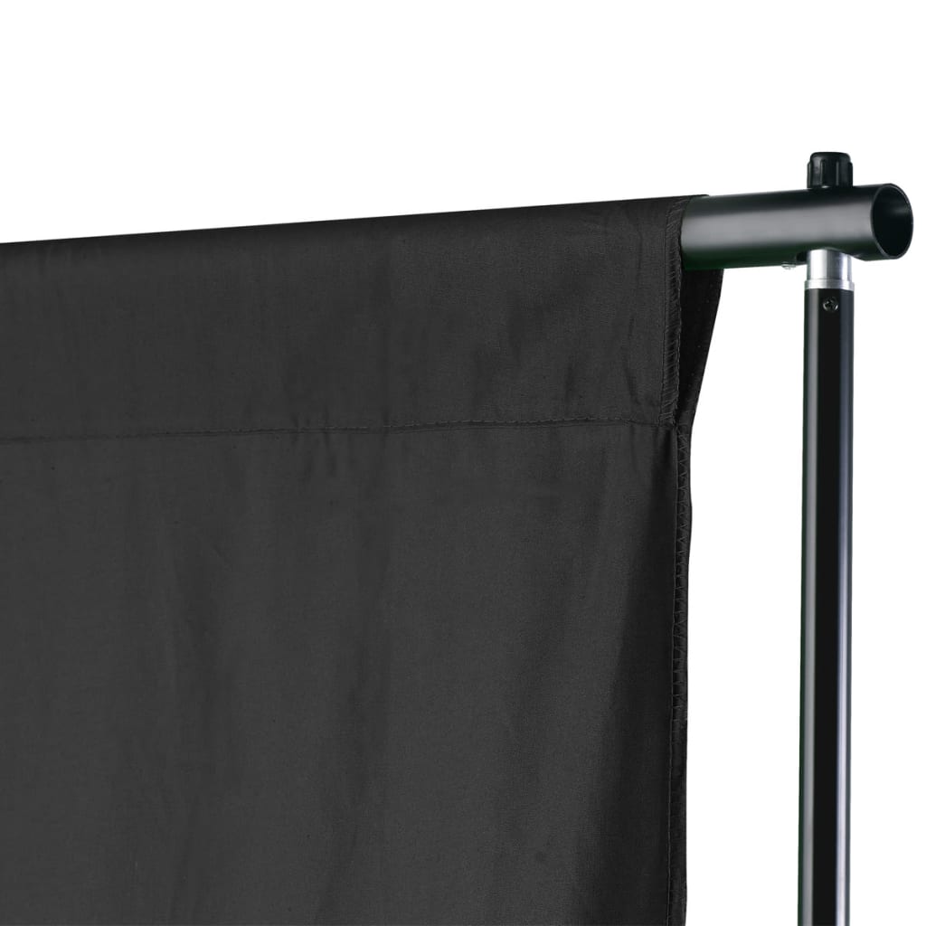 Sistema porta-fundos 500 x 300 cm preto