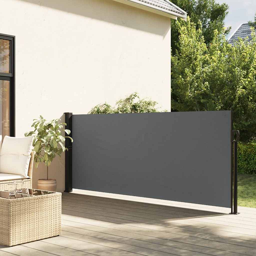 Toldo lateral retrátil antracite 140x300 cm