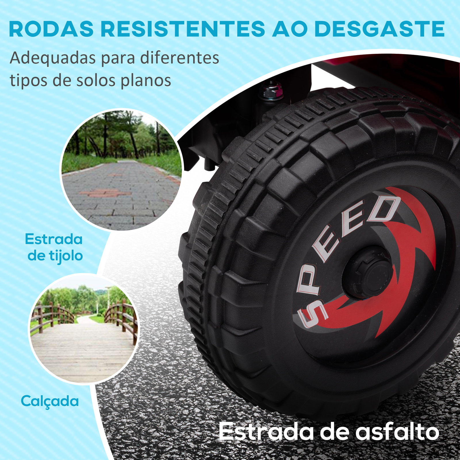 Quadriciclo elétrico para crianças veículo elétrico a bateria de 6v com velocidade de 2,5 km/h 70x41,5x48,5 cm rosa