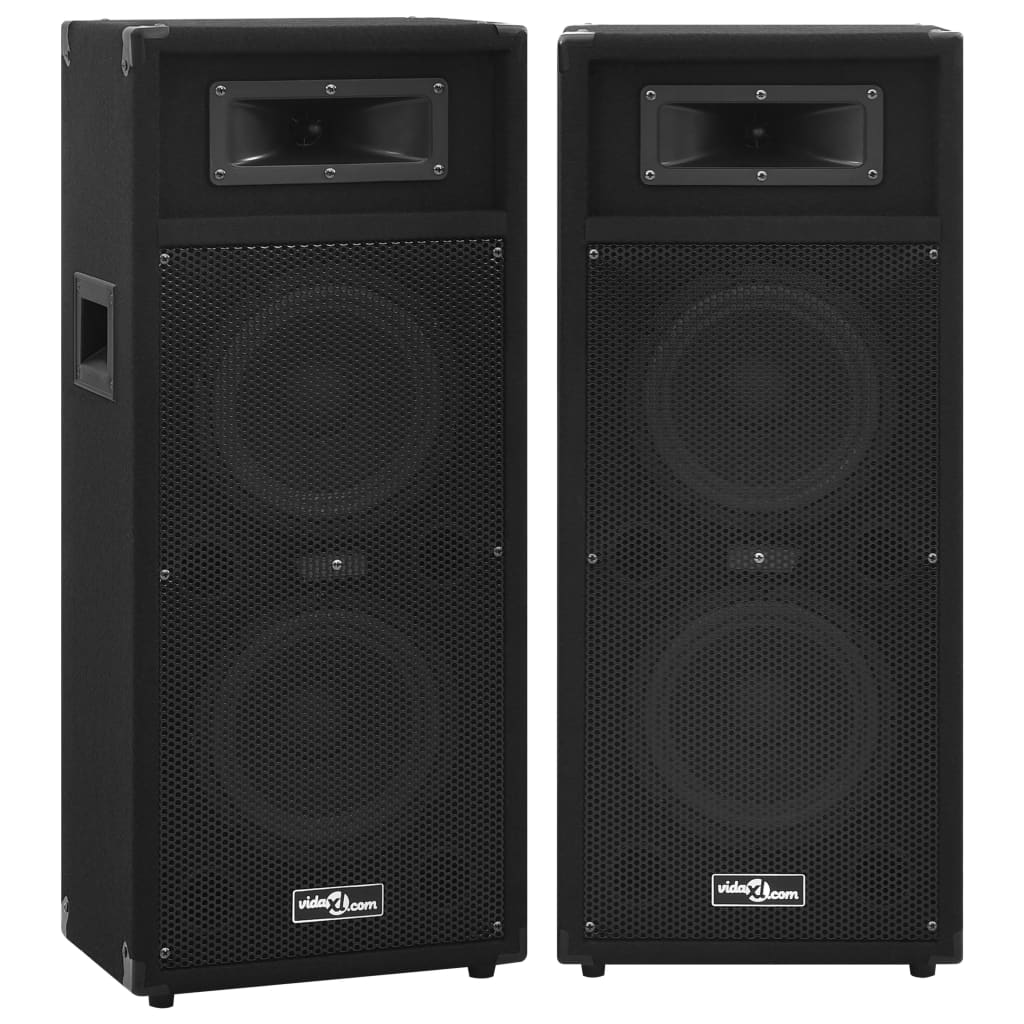 Colunas de palco hifi profissionais passivas 2 pcs 1000 w preto