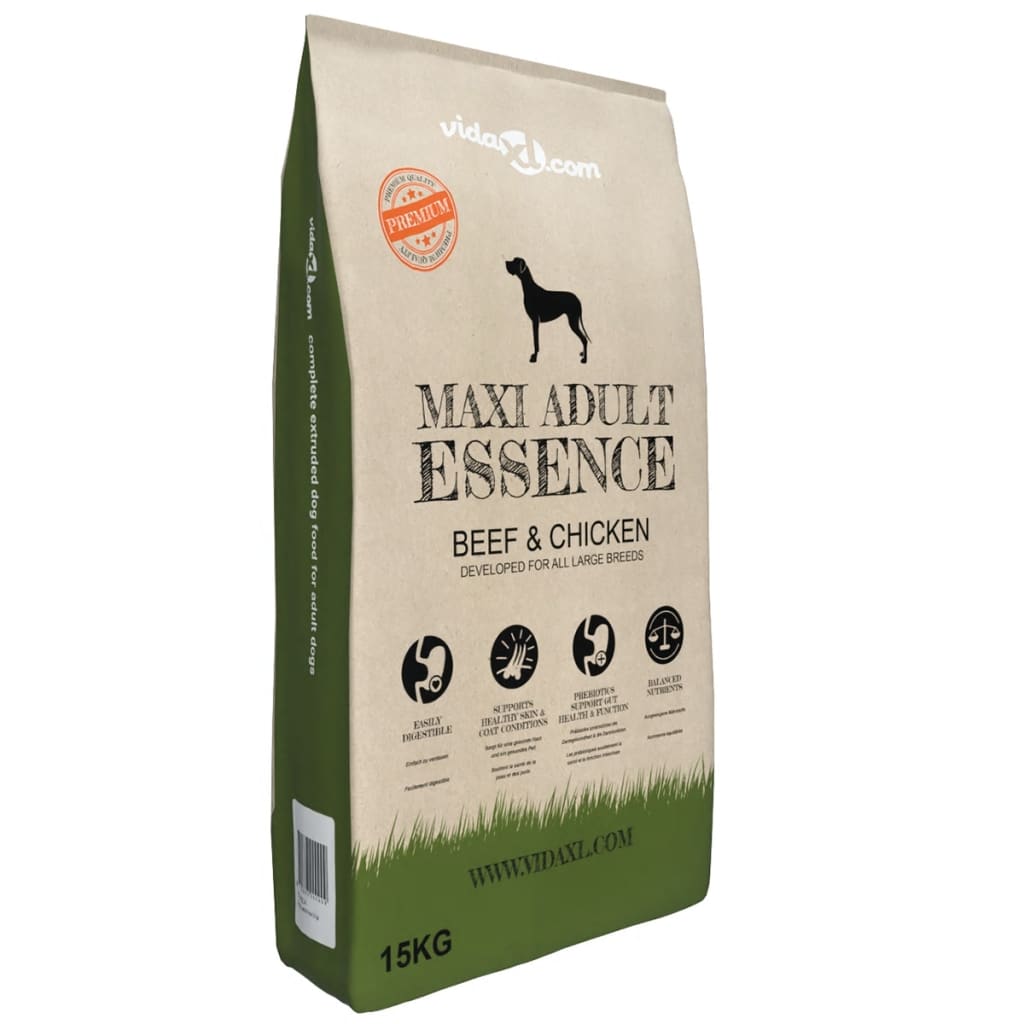 Ração premium cães maxi adult essence beef & chicken 2 pcs 30kg