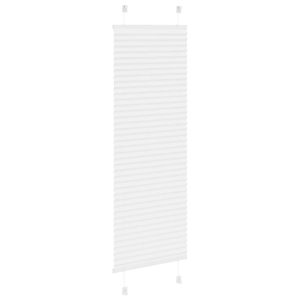 Branco plissada cega 45x150 cm largura tecido 44,4 cm poliéster