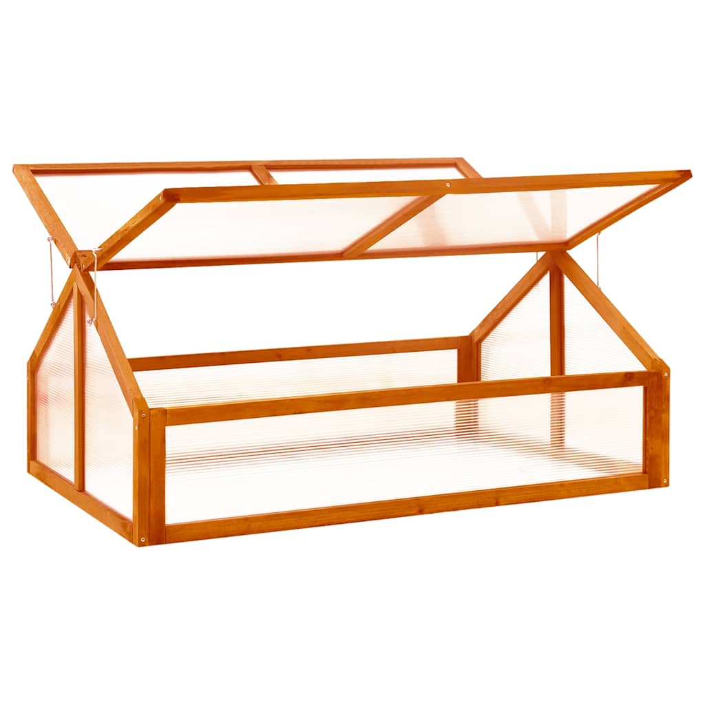 Estufa madeira de abeto maciça 114x80x50 cm castanho