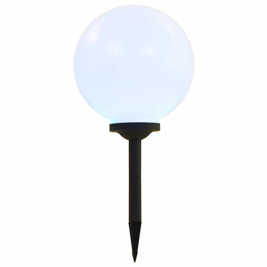Candeeiro solar de exterior LED 2 pcs esférico 30 cm RGB
