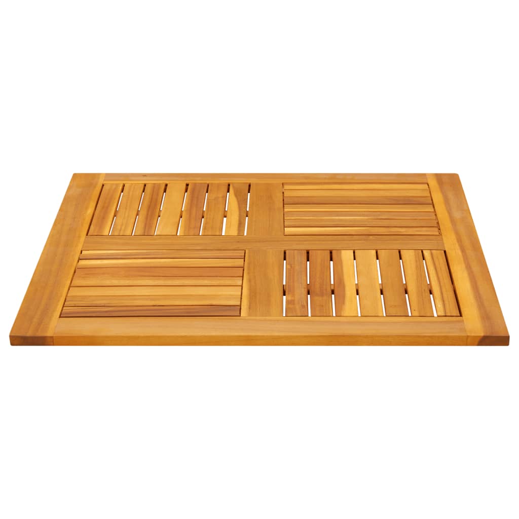 Tampo de mesa quadrado 80x80x2,2 cm madeira de acácia maciça