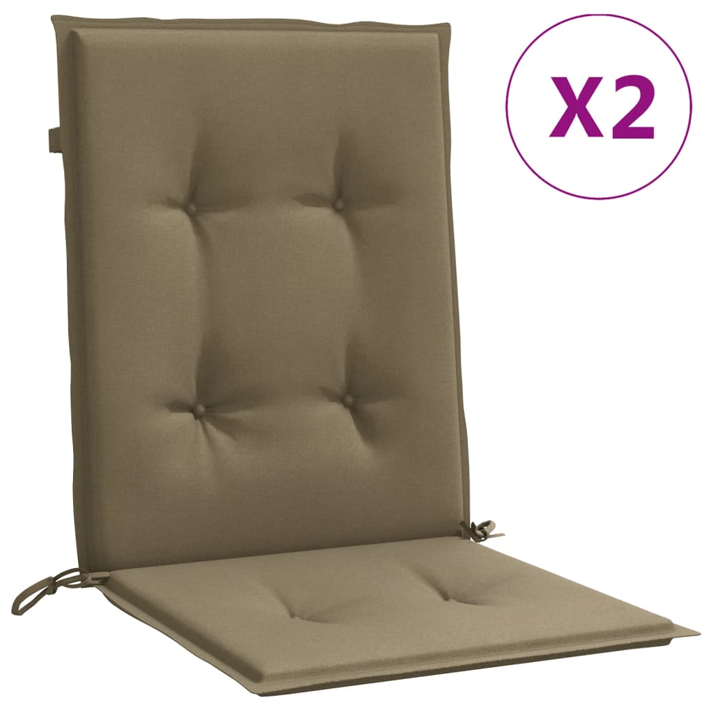 Almofadões lombares p/cadeiras 2pcs 100x50x4 cm mesclado tecido