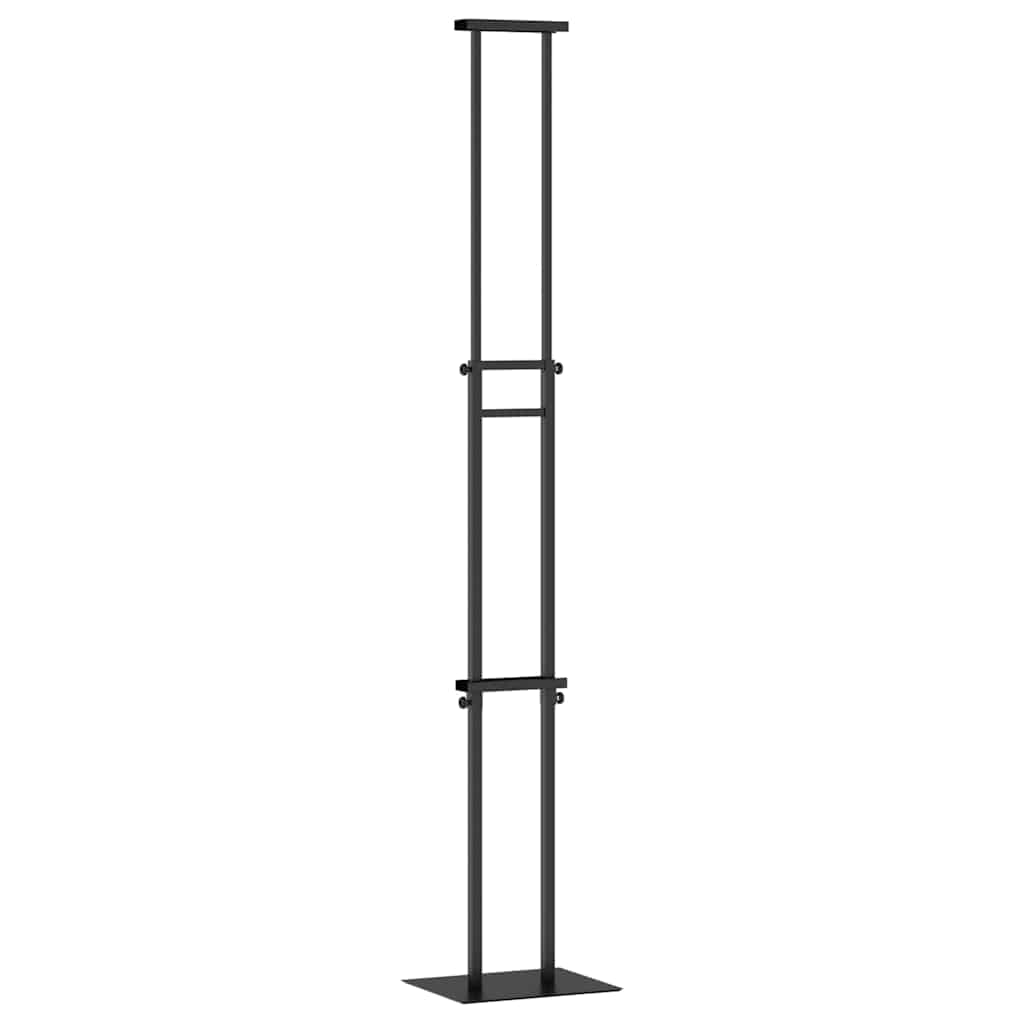 Displays de feira preto 30 x 23,5 x 210 cm aço