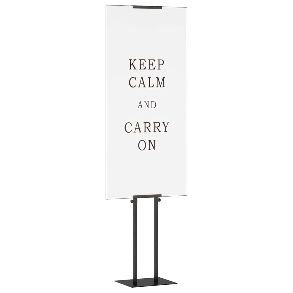 Displays de feira preto 30 x 23,5 x 210 cm aço