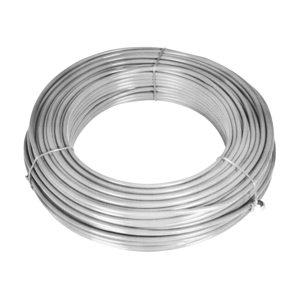 Cerca de arame com postes/espetos 15x1 m aço galvanizado