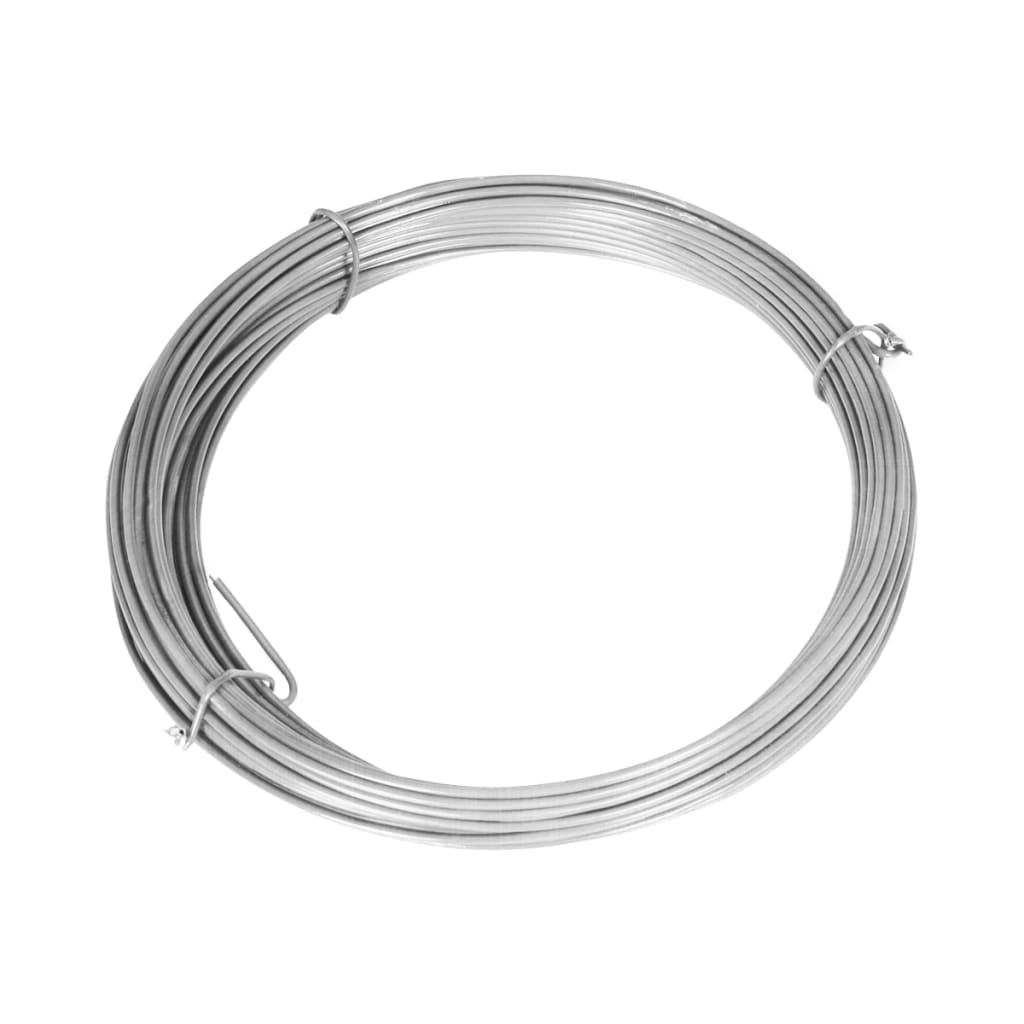 Cerca de arame com postes/espetos 15x1 m aço galvanizado