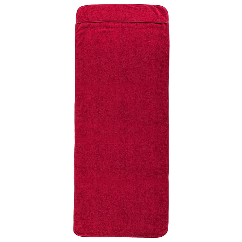 Toalhas de praia 6 pcs 60x135 cm tecido 400 gsm bordô