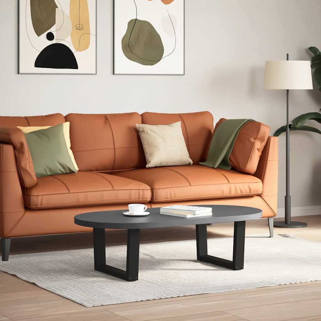 Pés para mesa de centro em v, 2 peças, preto, 60x(30-31,3) cm, aço
