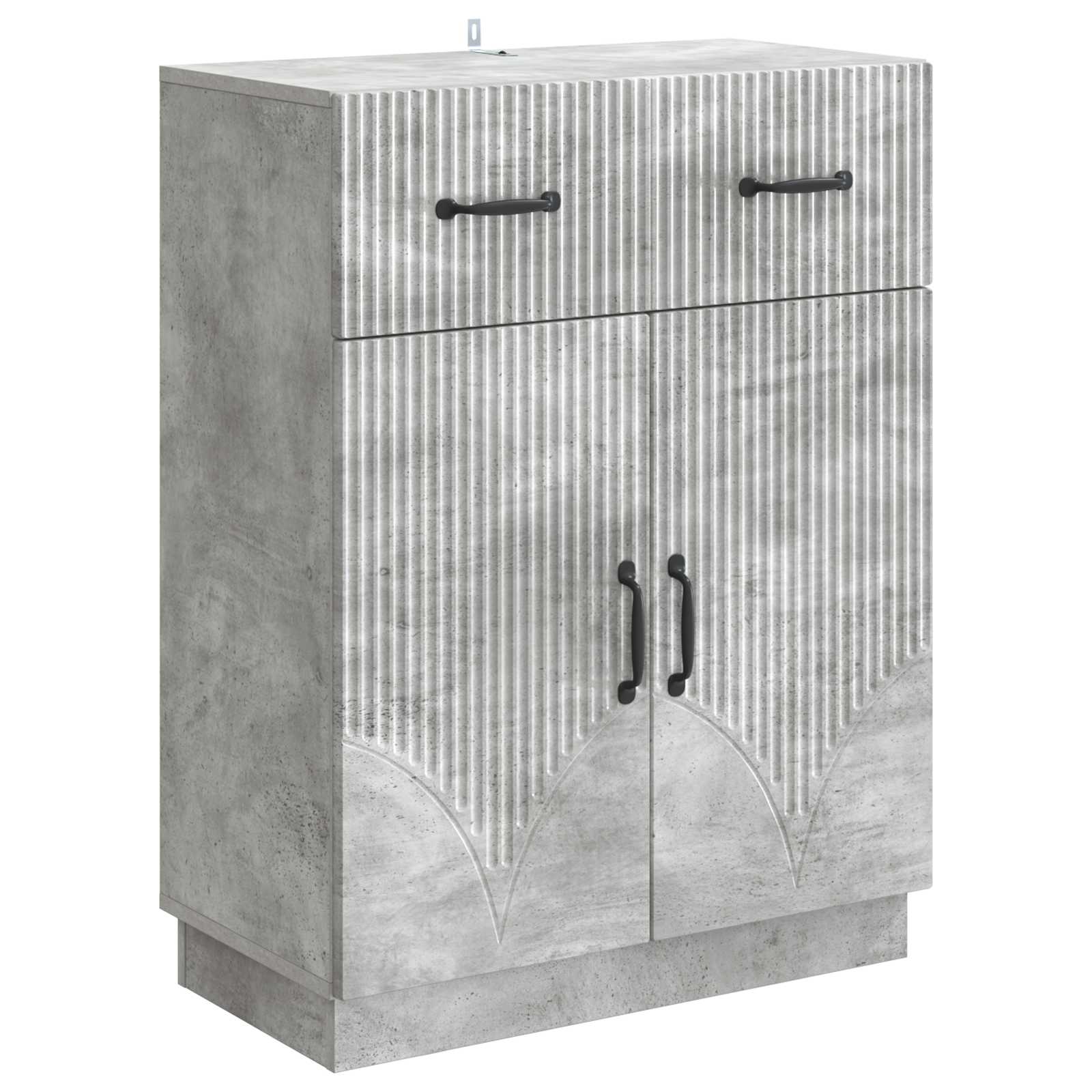 Buffet cinzento cimento 66 x 34,5 x 87 cm derivados de madeira