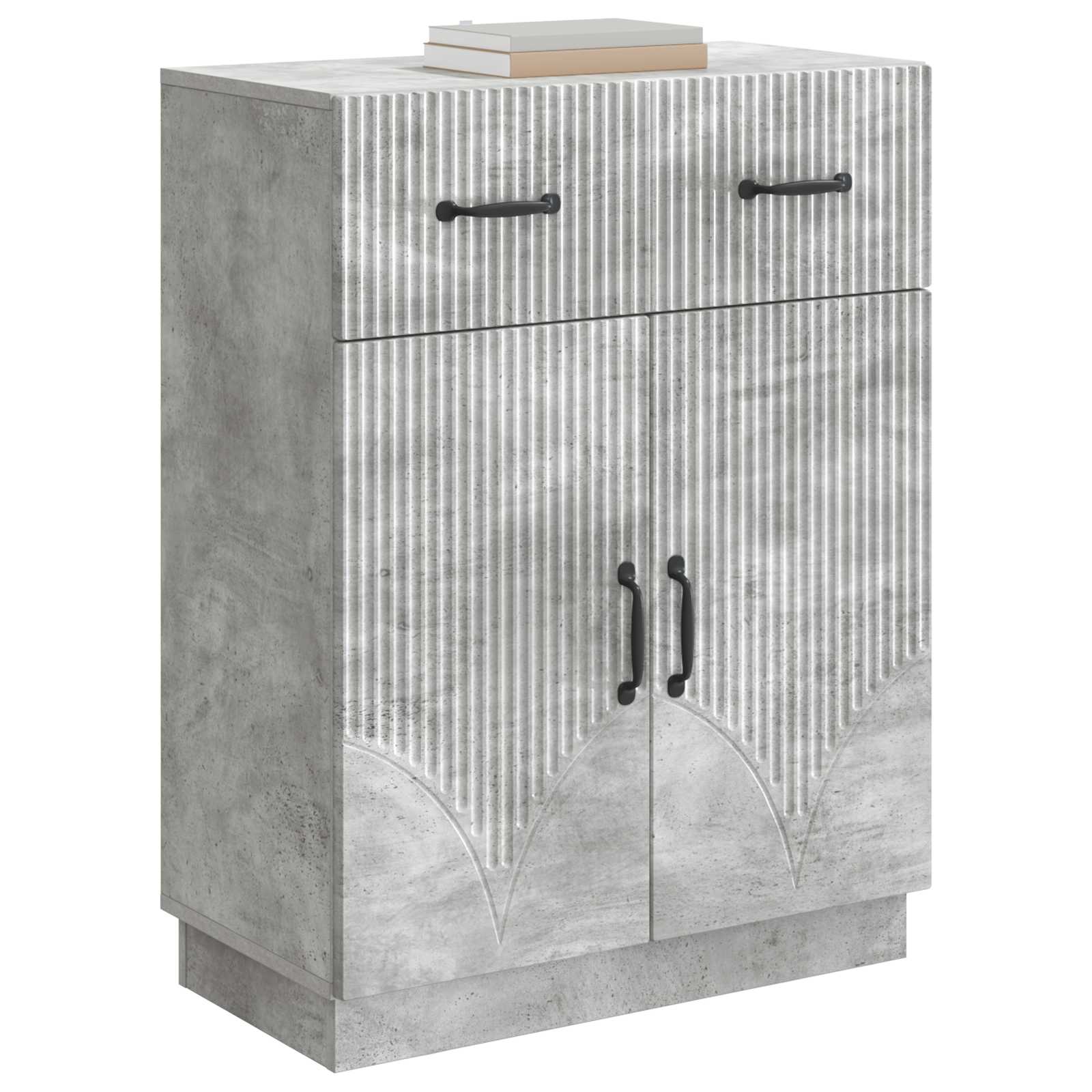 Buffet cinzento cimento 66 x 34,5 x 87 cm derivados de madeira