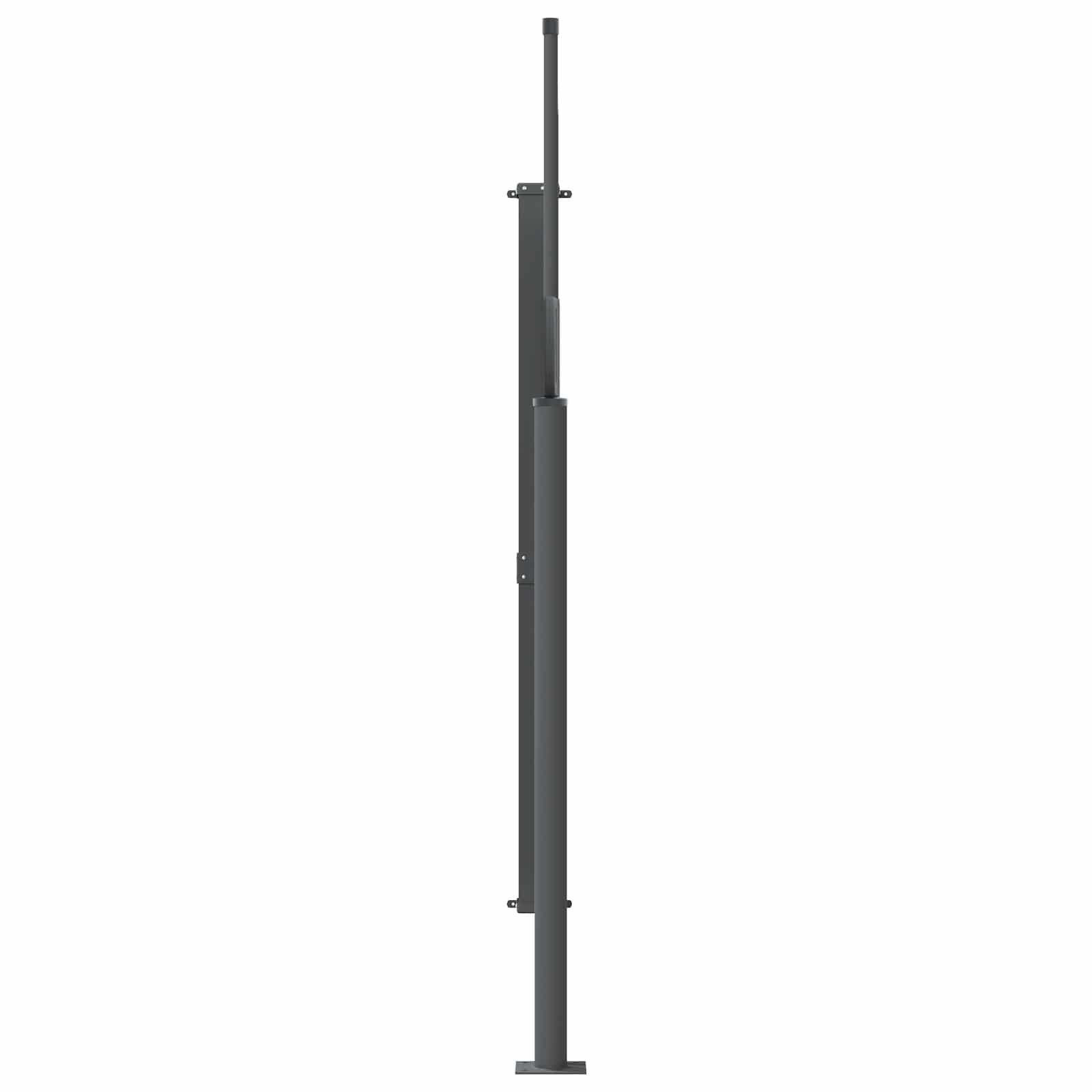 Toldo lateral retrátil 120 x 300 cm 100% poliéster, ferro e aço