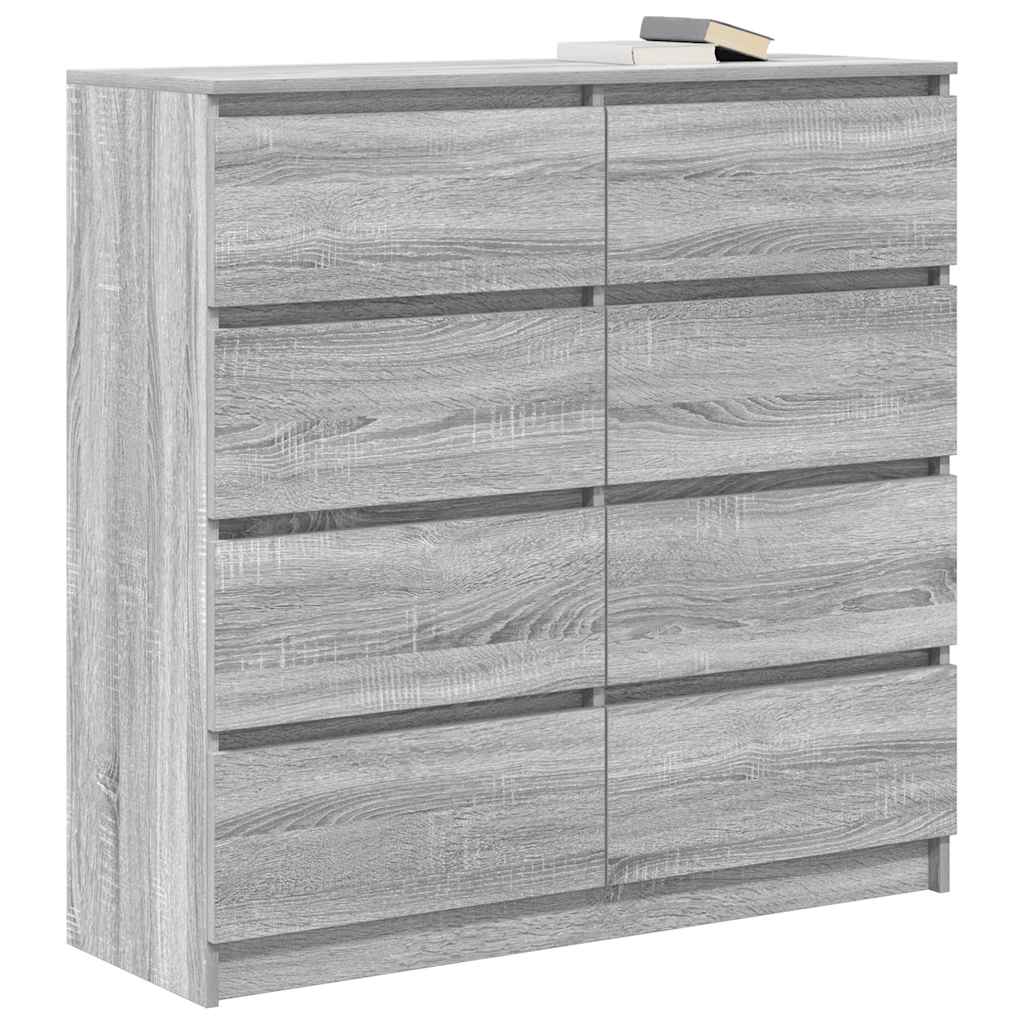 Aparador 100x35x99 cm derivados de madeira cinzento sonoma