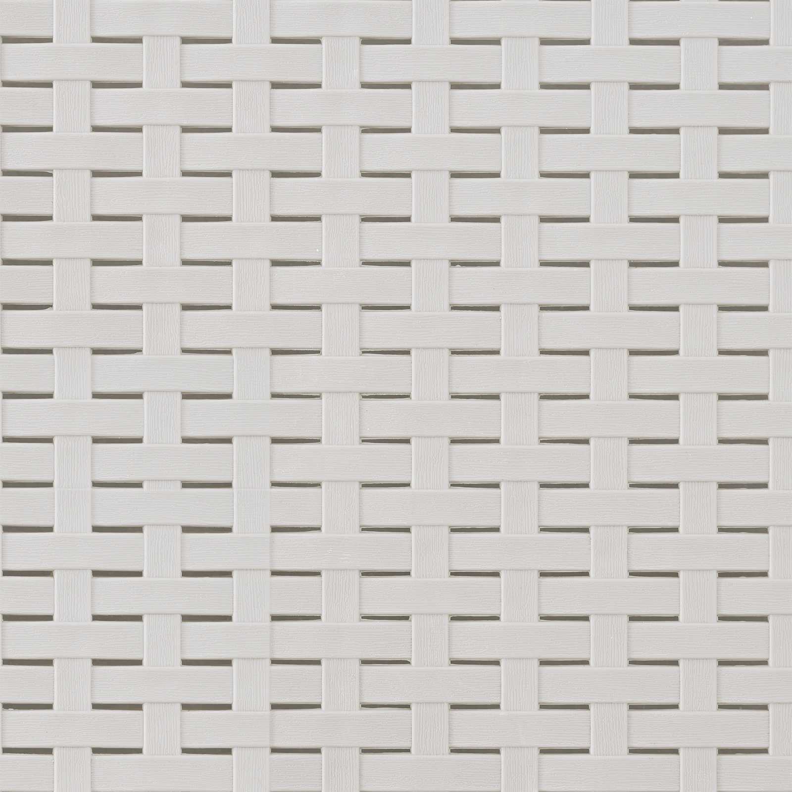 Sofá de jardim 1 lugar look rattan PP branco
