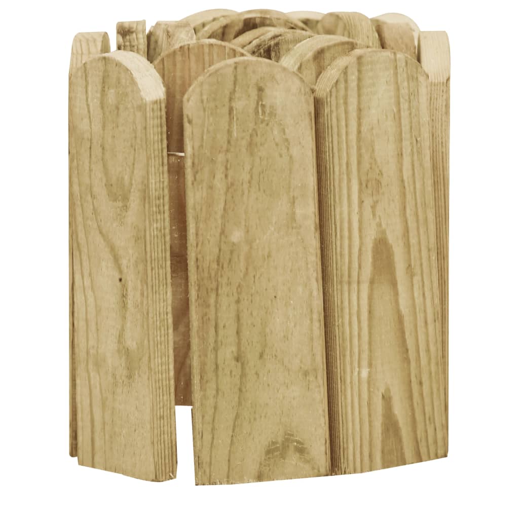 Bordadura em rolo 120 cm madeira de pinho impregnada verde