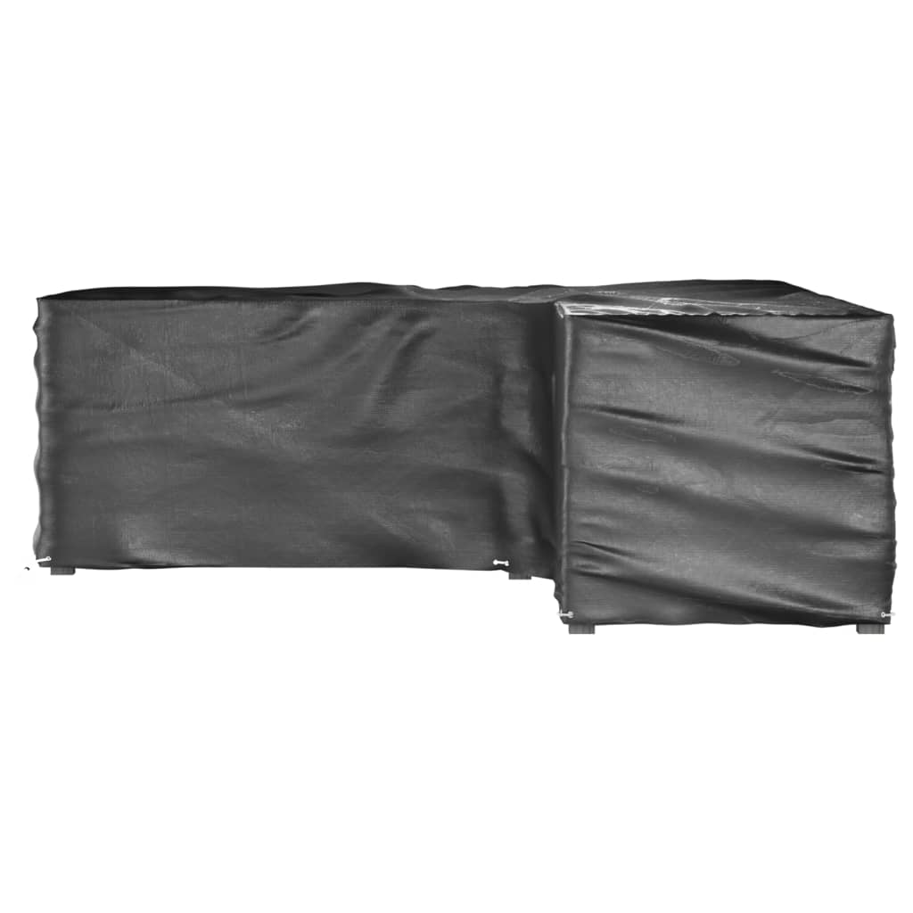 Capas p/ mobília jardim forma de l 2 pcs 16 ilhós 285x285x90 cm