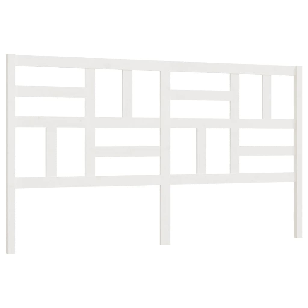 Cabeceira de cama 186x4x104 cm pinho maciço branco