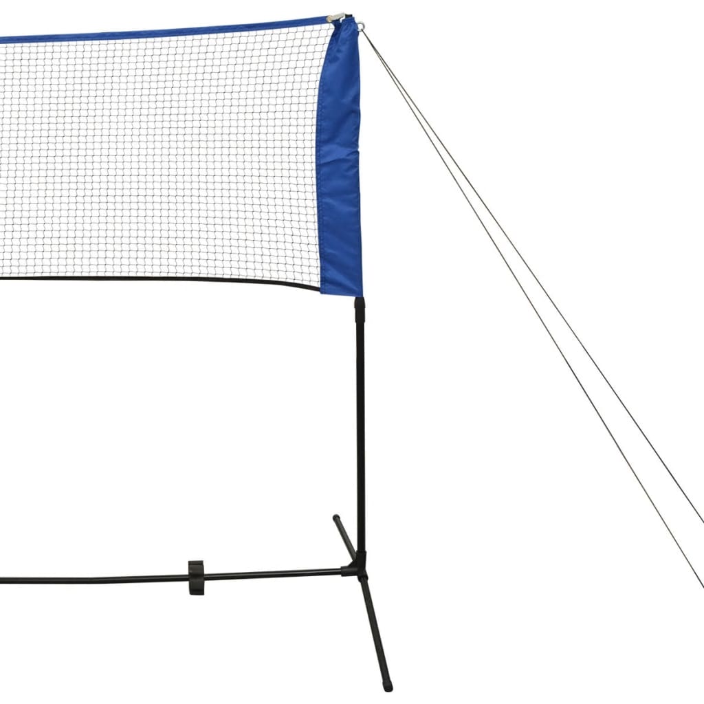 Conjunto rede de badminton com volantes 300 x 155 cm