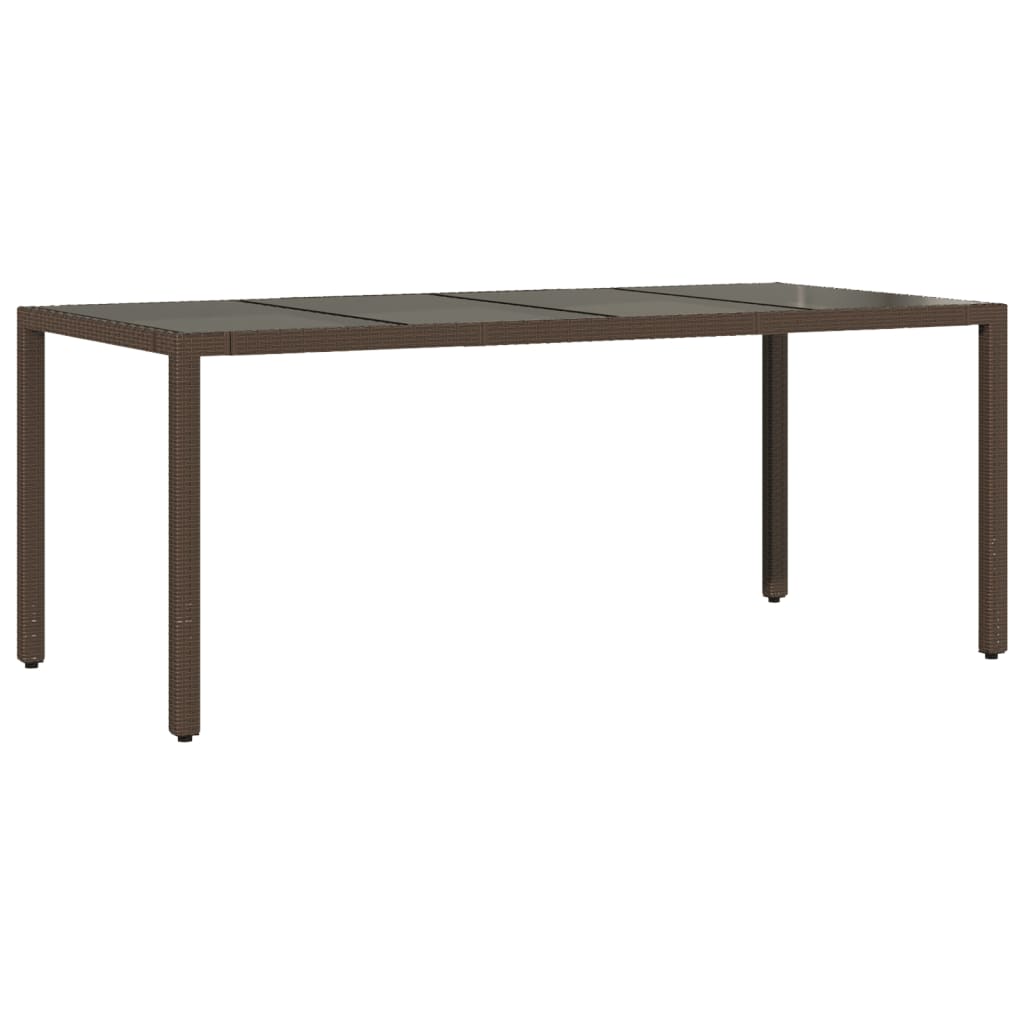 9 Pcs conjunto jantar p/ jardim c/ almofadões vime PE castanho