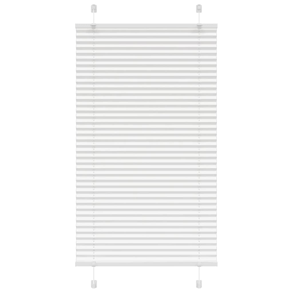 Branco plissada cega 80x100 cm largura tecido 79,4 cm poliéster