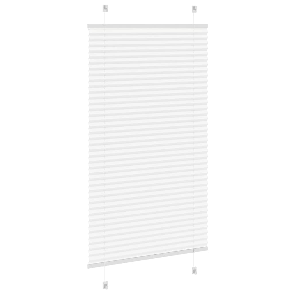 Branco plissada cega 80x100 cm largura tecido 79,4 cm poliéster