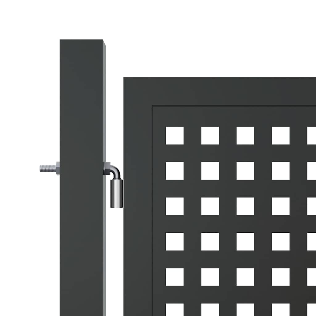 Portão de jardim em aço antracite 300x100 cm