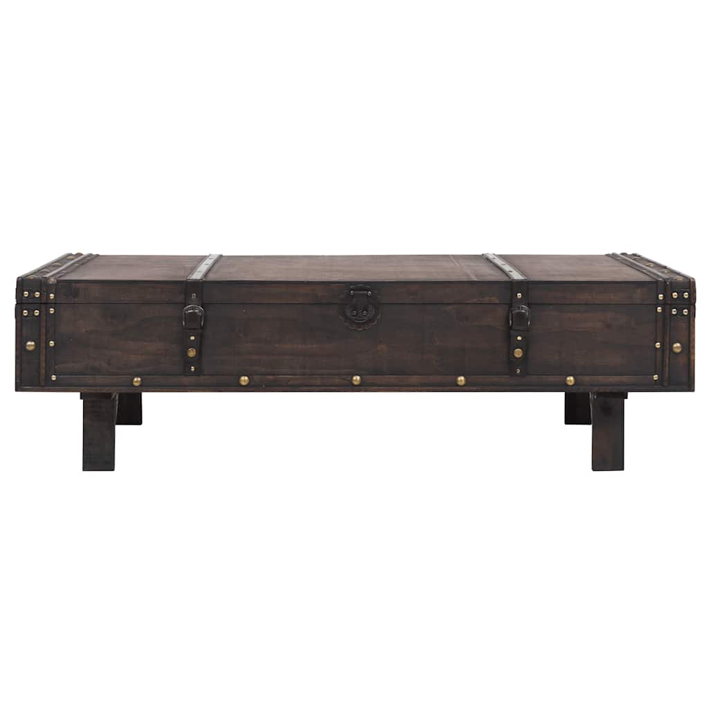 Mesa de centro contraplacado estilo vintage 120x55x35 cm