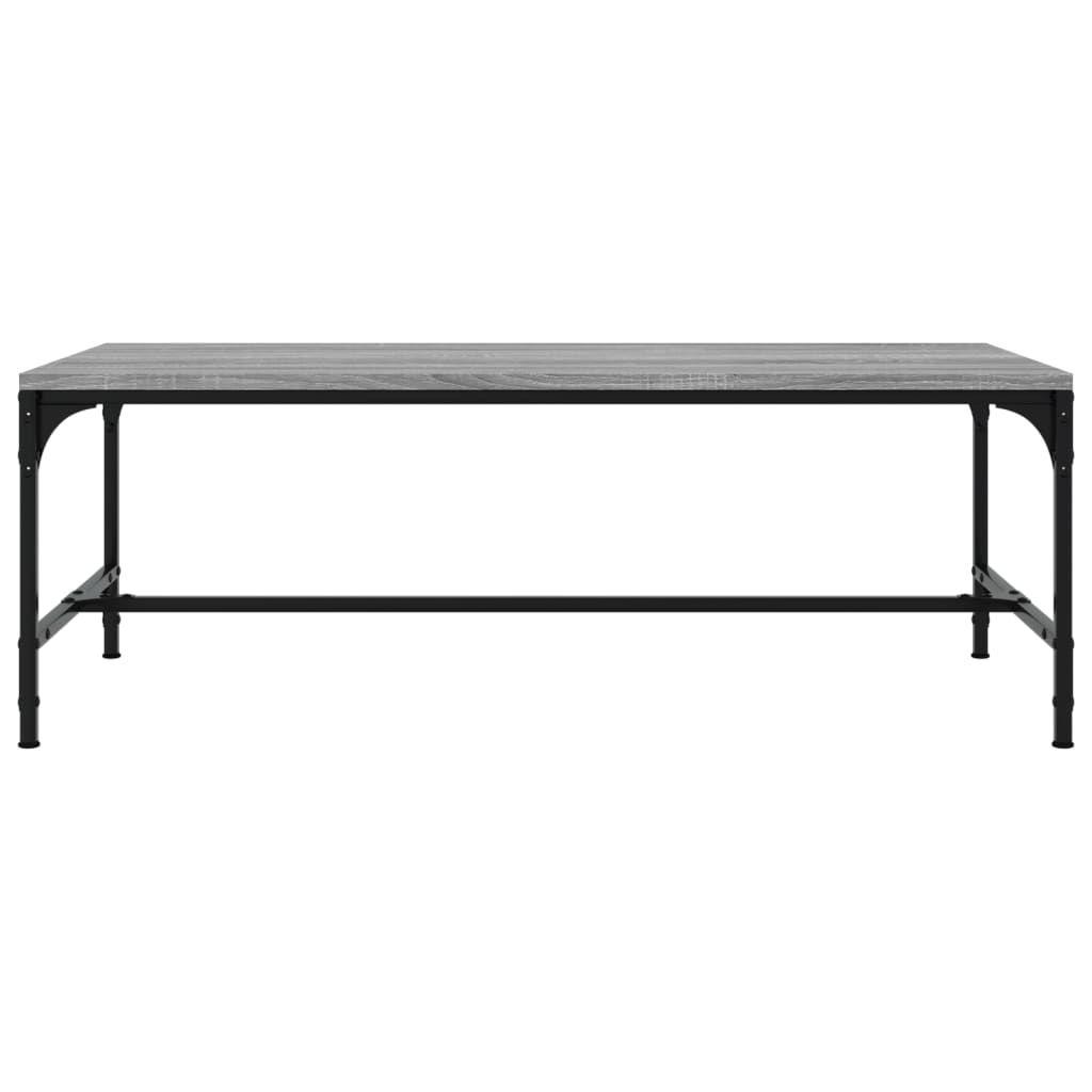 Mesa de centro 80x50x35 cm derivados de madeira cinzento sonoma
