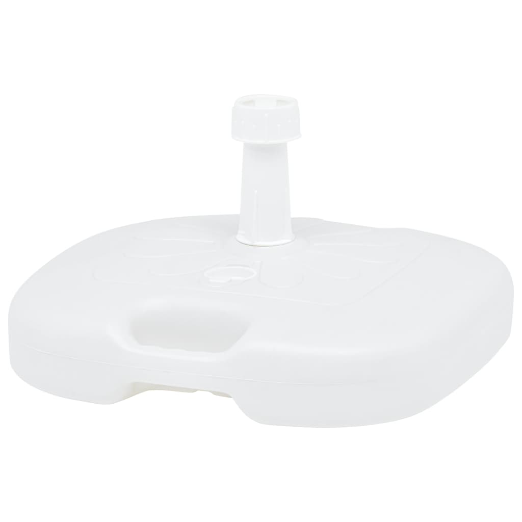 Base de guarda-sol enchimento c/ areia/água 16l plástico branco