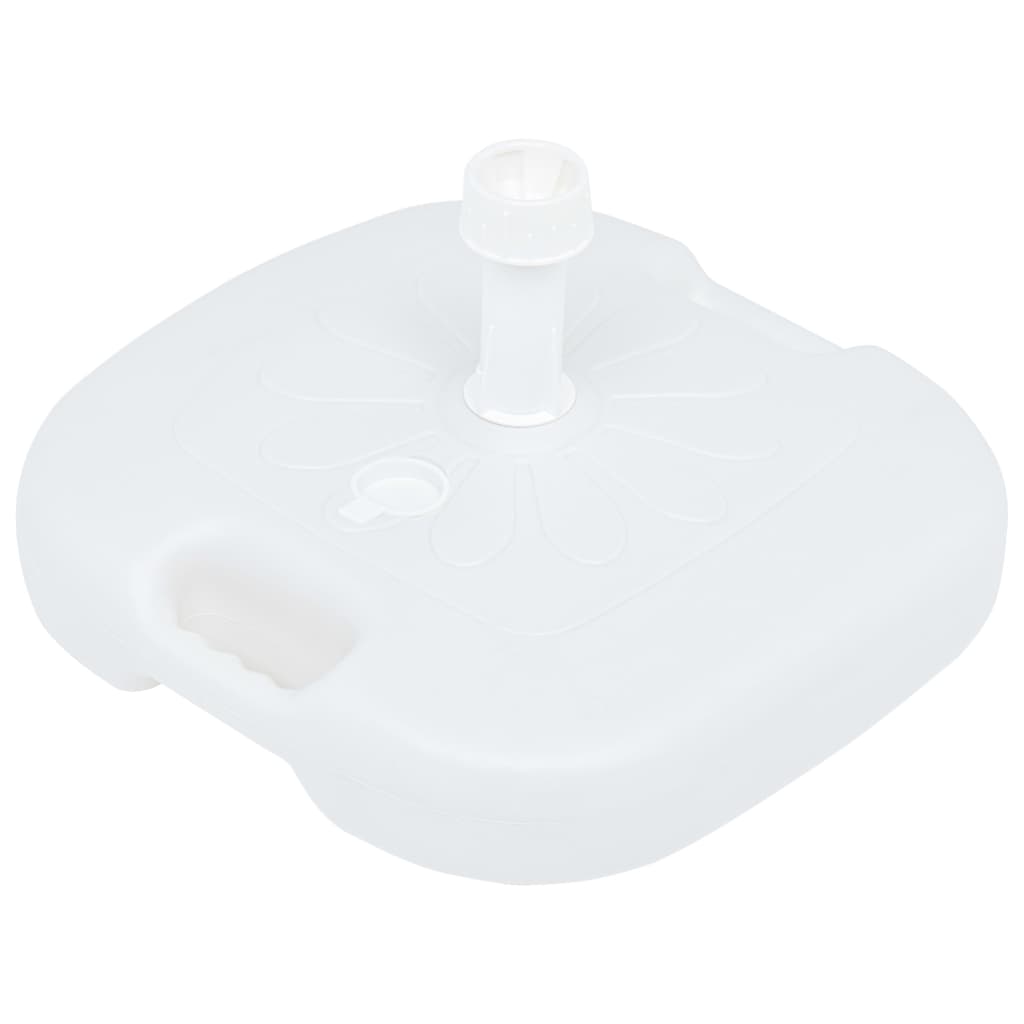 Base de guarda-sol enchimento c/ areia/água 16l plástico branco