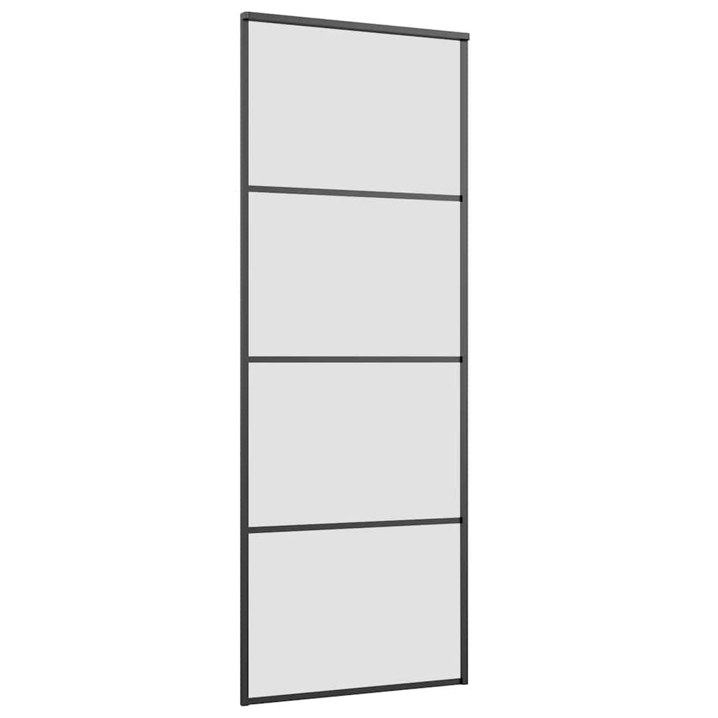 Porta deslizante c/ conj. ferragens 76x205cm vidro esg/alumínio