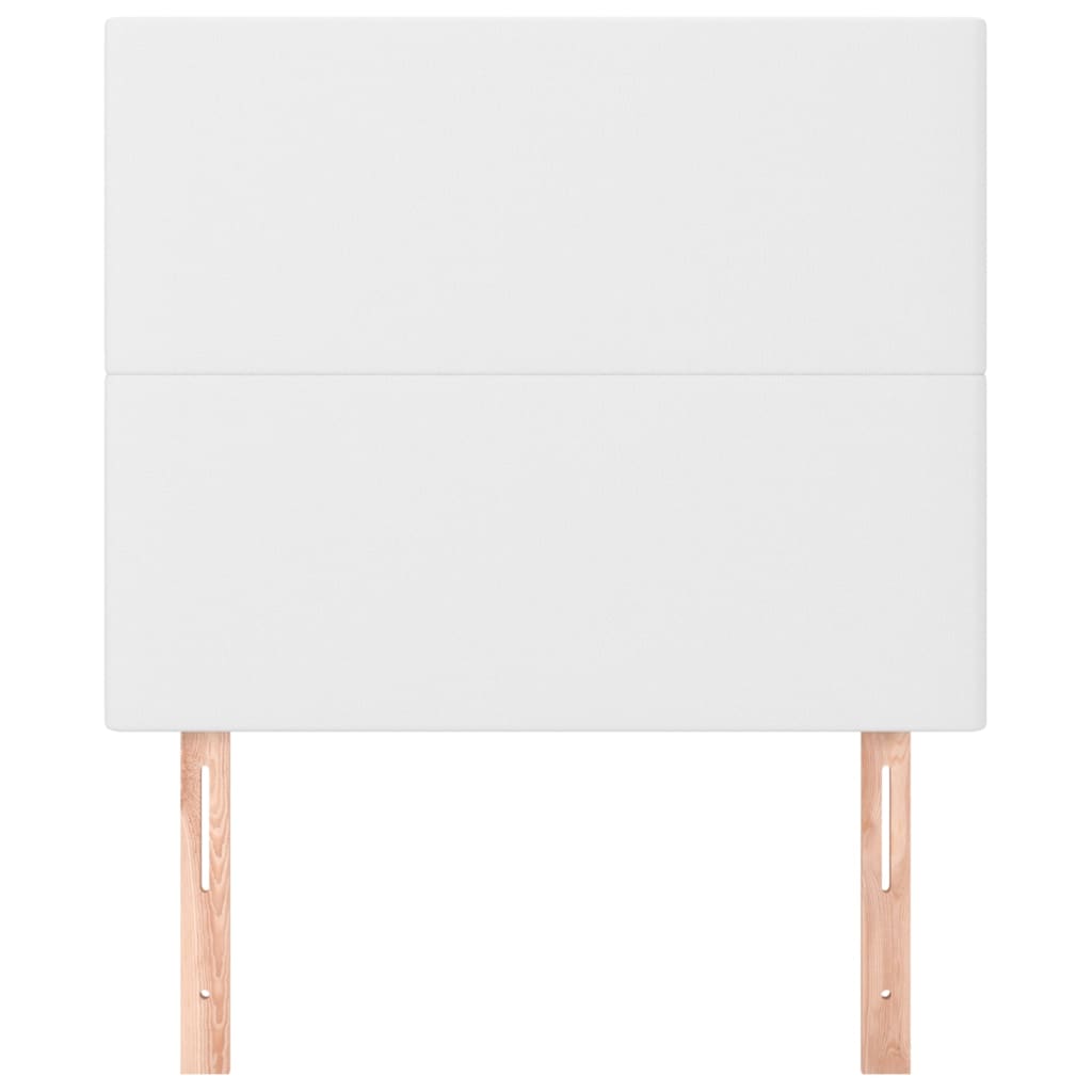 Cabeceira branca 80x5x118/128 cm couro sintético