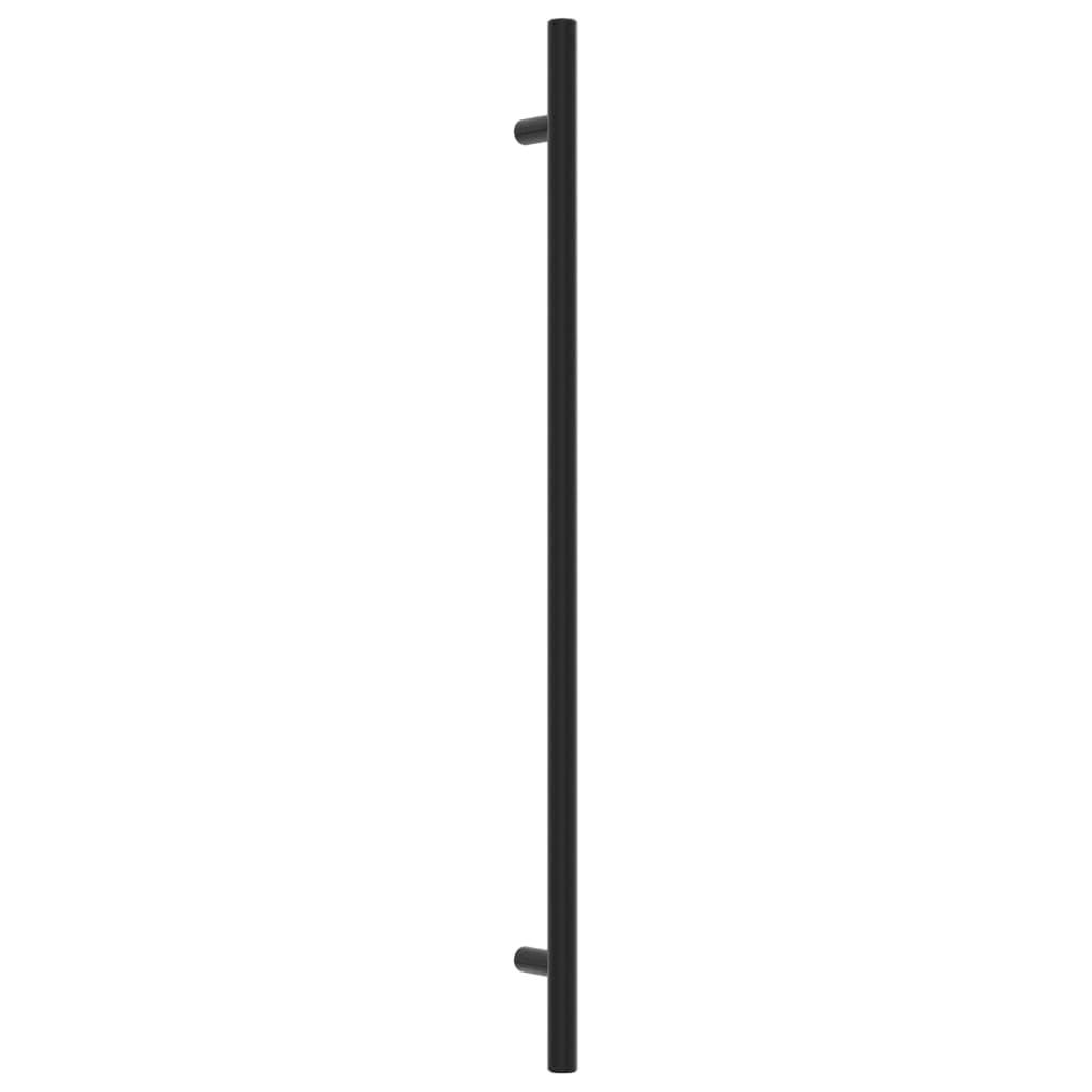 Puxadores para móveis 20 pcs 320 mm aço inoxidável preto