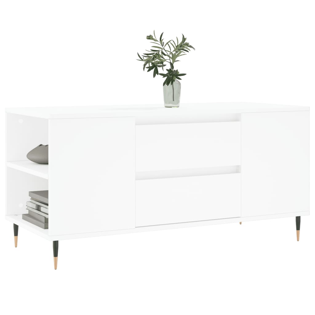 Mesa de centro 102x44,5x50 cm derivados de madeira branco