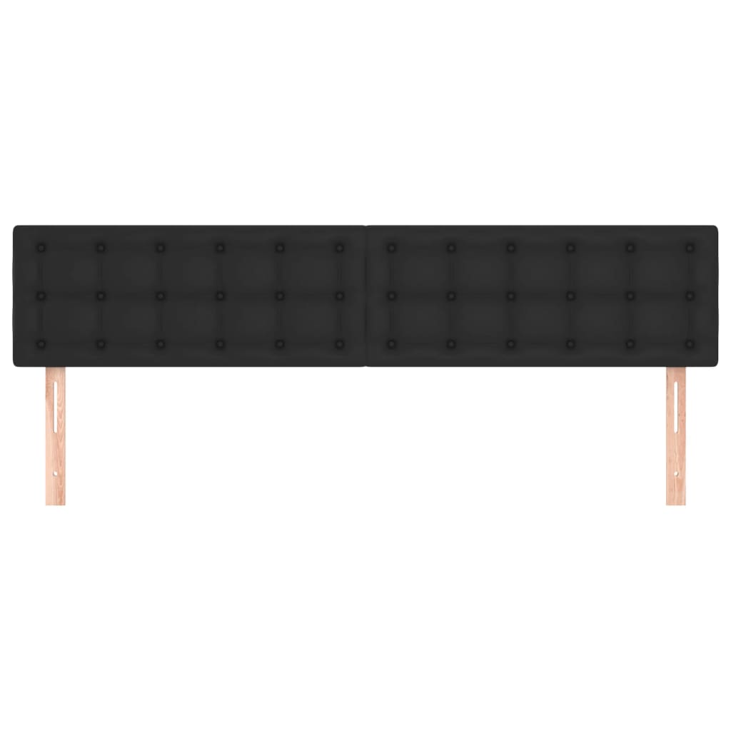 Cabeceiras preto 200x5x78/88 cm couro artificial