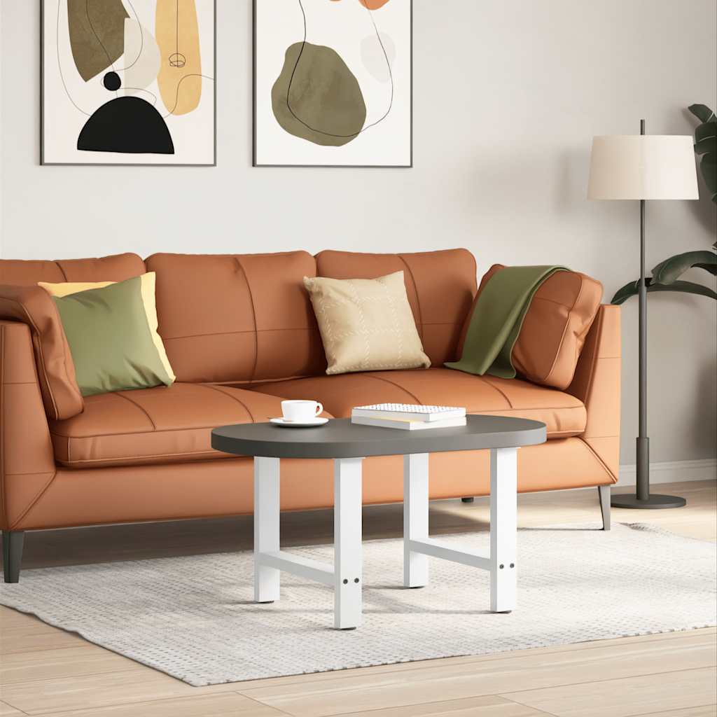 Pés para mesa de centro , brancos, 2 peças, 50x (42-43) cm, aço