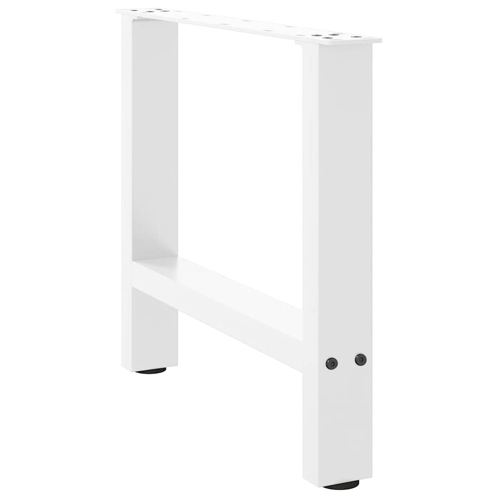 Pés para mesa de centro , brancos, 2 peças, 50x (42-43) cm, aço