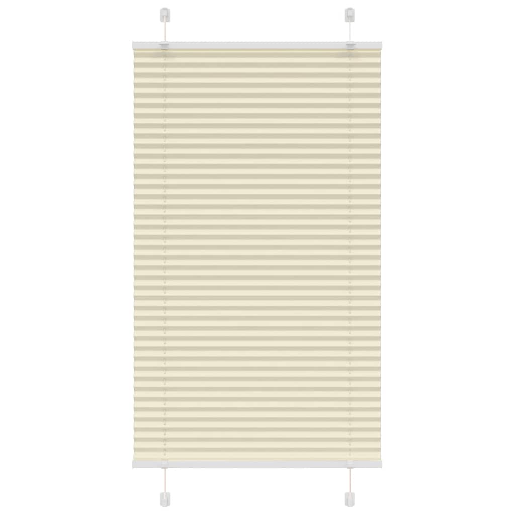 Creme plissada cega 80x100 cm largura tecido 79,4 cm poliéster
