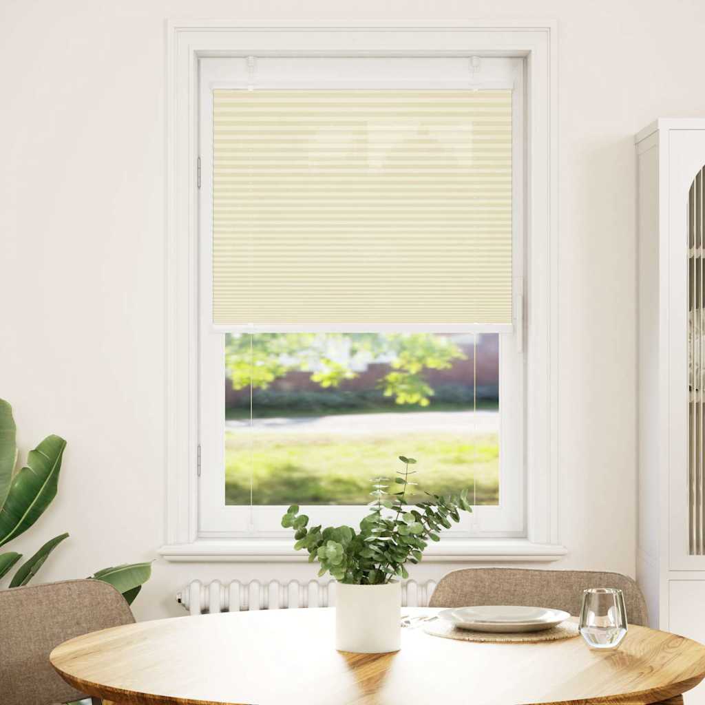 Creme plissada cega 80x100 cm largura tecido 79,4 cm poliéster