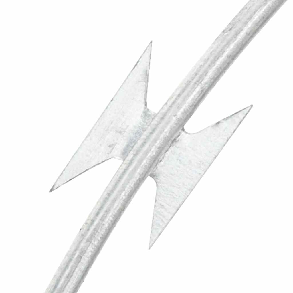 Rolo de arame farpado concertina em espiral aço galvanizado 60m