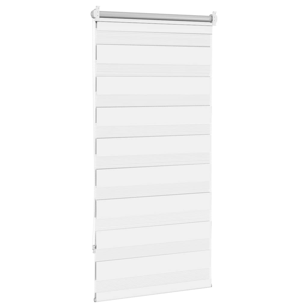 Cortina zebra 80,9x150 cm, largura do tecido 76,7 cm, branca