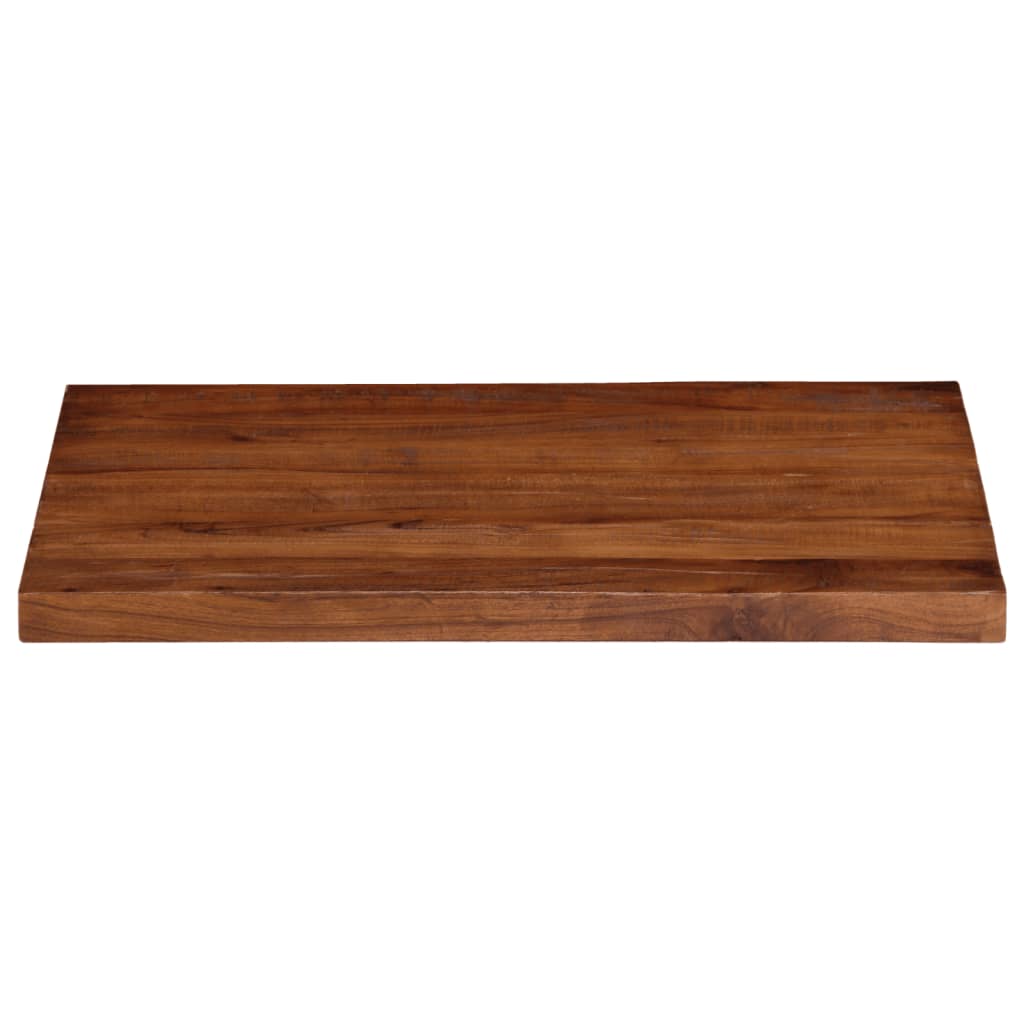 Tampo de mesa retangular 90x70x2,5 cm madeira recuperada maciça
