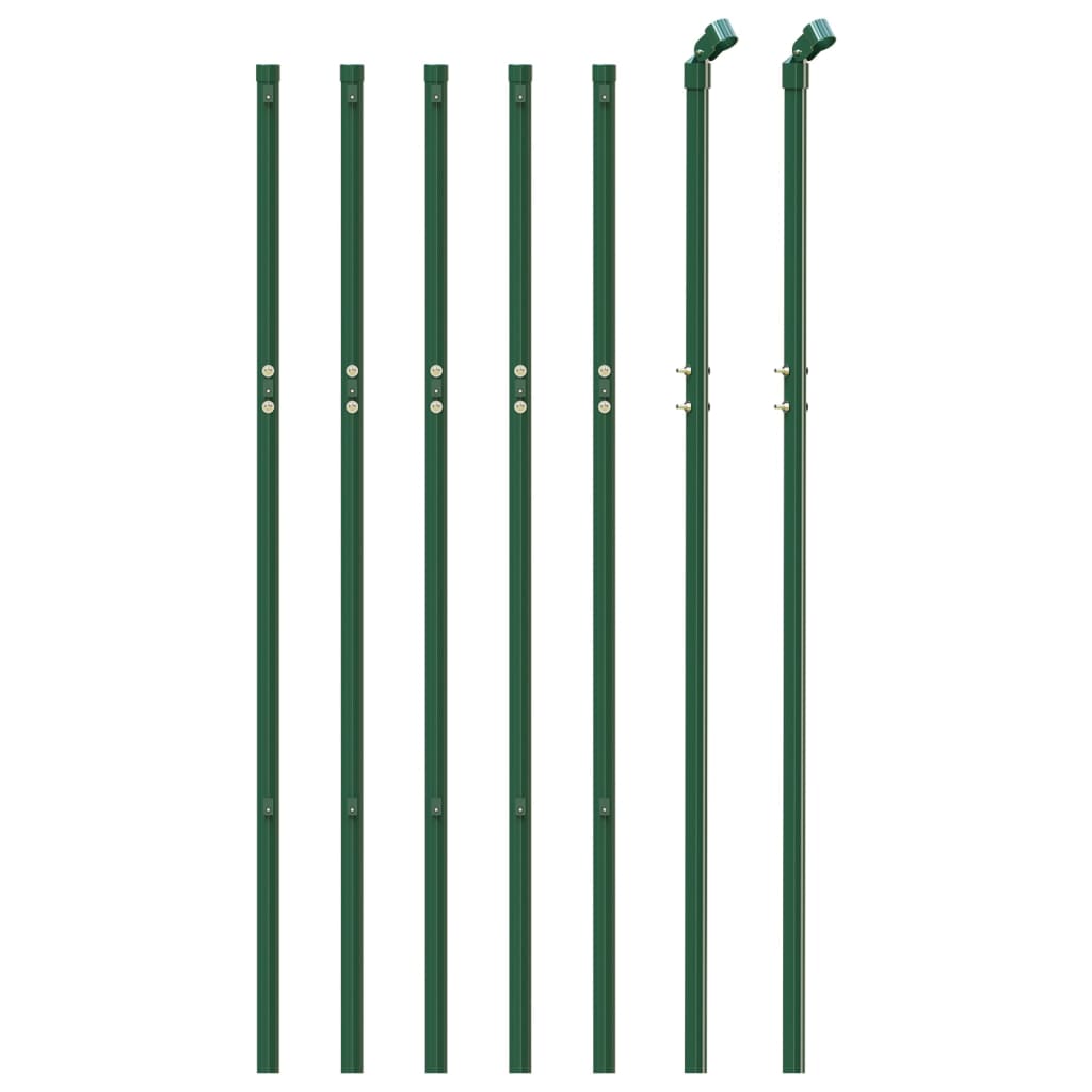 Cerca de malha de arame 1x10 m aço galvanizado verde