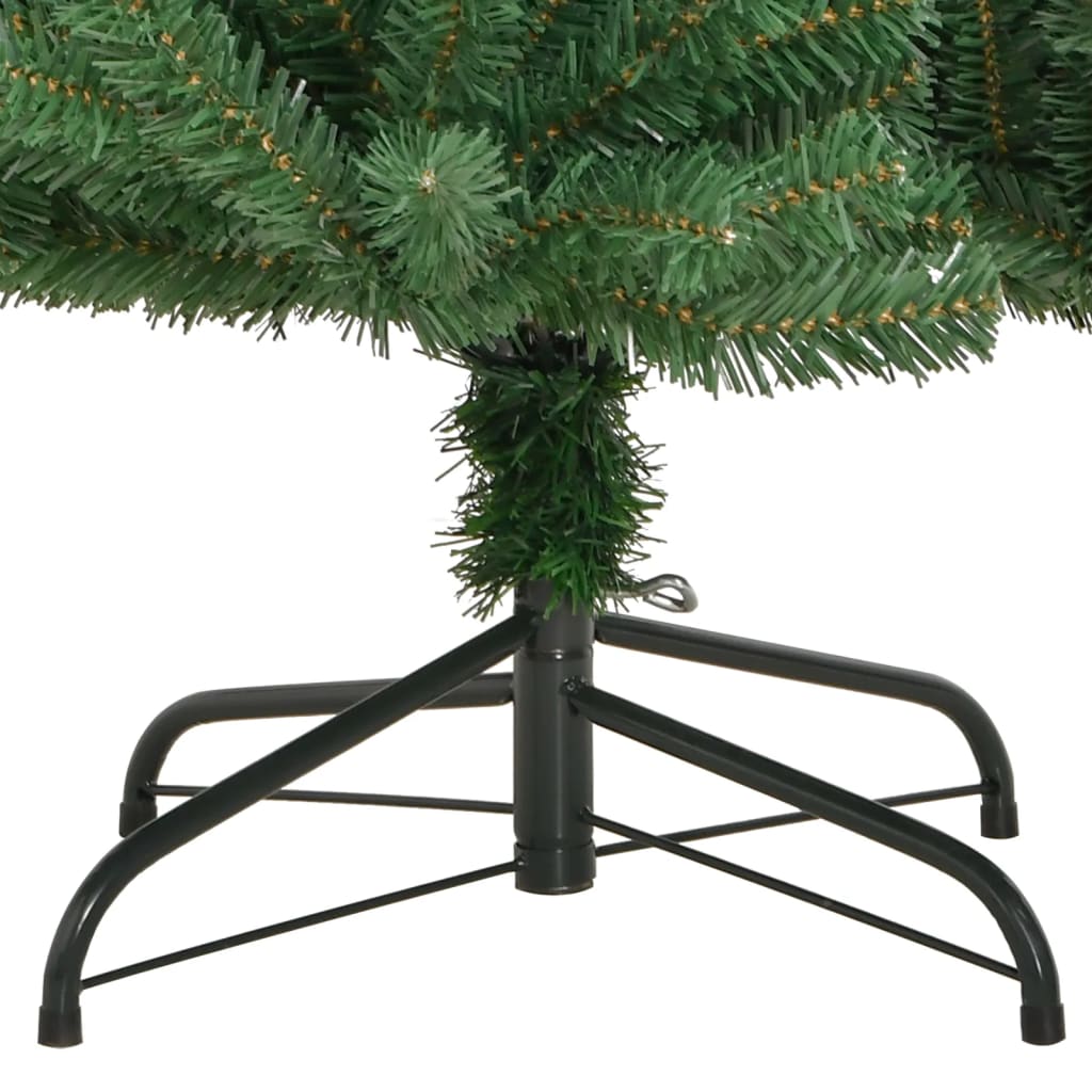 Árvore de natal artificial articulada com suporte 180 cm verde