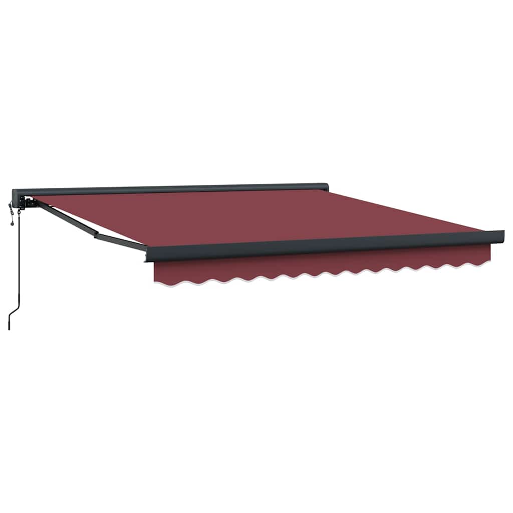 Toldo retrátil automático 300x250 cm bordô