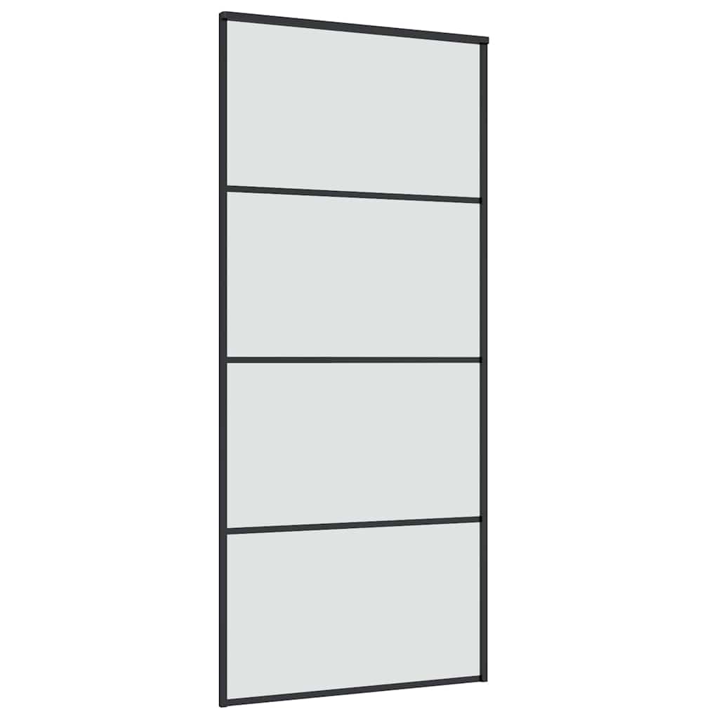 Porta deslizante c/ conj. ferragens 90x205cm vidro esg/alumínio
